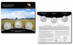 War in the Pacific Quarter Three-Coin Set