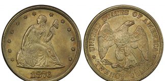 Stack’s Bowers To Offer Rare 1876-CC Twenty-Cent Piece At ANA August Show 1876-CC twenty-cent piece