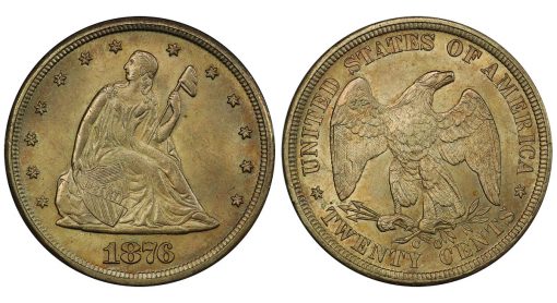 1876-CC twenty-cent piece