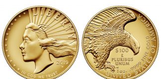 2019 American Liberty Gold Coin and Silver Medal Images 2019 American Liberty High Relief Gold Coin