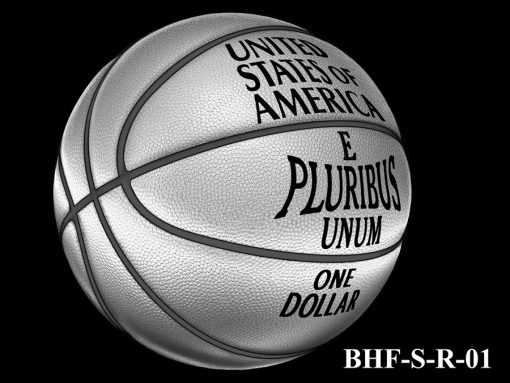 Reverse 2020 Basketball Coin Design Candidate BHF-S-R-01