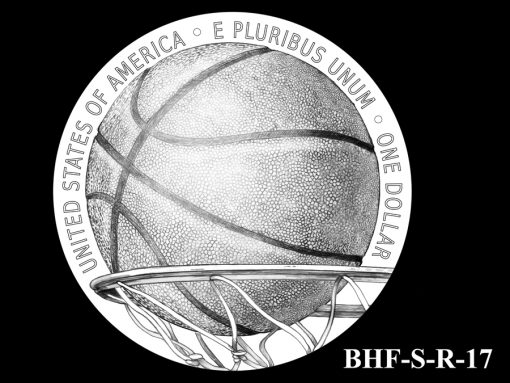 Reverse 2020 Basketball Coin Design Candidate BHF-S-R-17