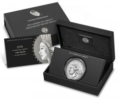 2019-P American Liberty High Relief Silver Medal - Packaging