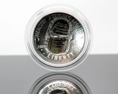 2019-P Proof Apollo 11 50th Anniversary Silver Dollar - Obverse, Standing View-2