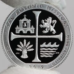 2019-S Proof San Antonio Missions National Historical Park quarter