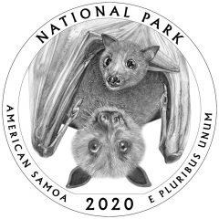2020 National Park of American Samoa Quarter and 5oz Coin Design