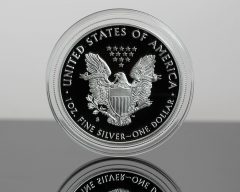 CoinNews photo of a 2019-S Proof American Silver Eagle – reverse