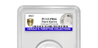 PCGS Offers Rarities Holder For Historic Coins Rarities Holder 1913 5c
