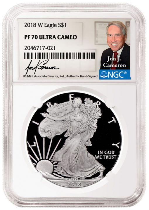 Jon Cameron NGC label and coin