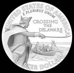 2021 and Beyond George Washington Crossing the Delaware River Quarter, Design 12