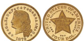 Legend Rare Coin Auctions’ Exclusively Legend Regency Auction Highlights Lot 167: 1879 Flowing Hair Stella