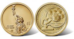 Obverse and Reverse of 2019 American Innovation Dollar for Pennsylvania
