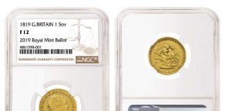 UK’s Royal Mint Selects NGC To Certify Rare 1819 George III Sovereign 1819 Great Britain 1 Sovereign 2019 Royal Mint Ballot