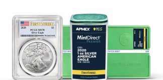 APMEX MintDirect American Silver Eagles To Qualify For PCGS FirstStrike Designation Illustration for APMEX Mint Direct Premier PCGS FirstStrike