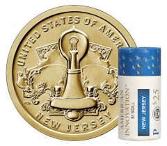 Roll of 2019-P American Innovation Dollars for New Jersey