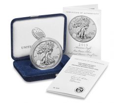 U.S. Mint product images of 2019-W Enhanced Reverse Proof American Silver Eagle