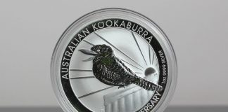 Perth Mint November Gold Bullion Sales Highest in Year 2020 Australian Kookaburra 1oz Silver Bullion Coin - Reverse