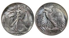 Lot 353 - 50C 1943-S PCGS MS67+ CAC realized $52,875