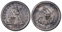 SS Central America discovered1856 S over s PCGS XF45