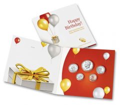 Opened 2020 Happy Birthday Coin Set
