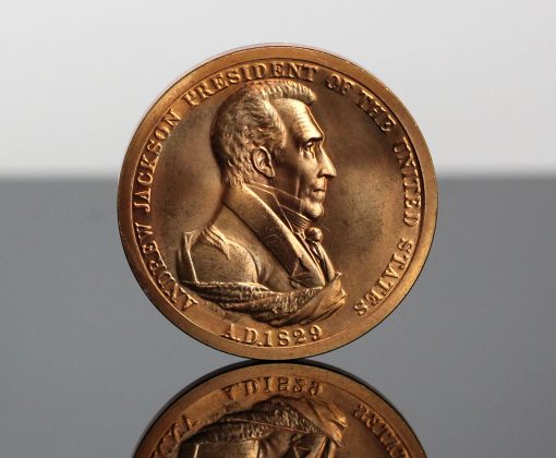 Andrew Jackson Presidential Bronze Medal - Obverse
