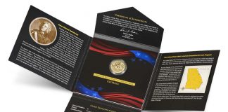2019-S Reverse Proof Georgia American Innovation Dollar Release U.S. Mint image 2019-S Reverse Proof Georgia American Innovation Dollar and Packaging