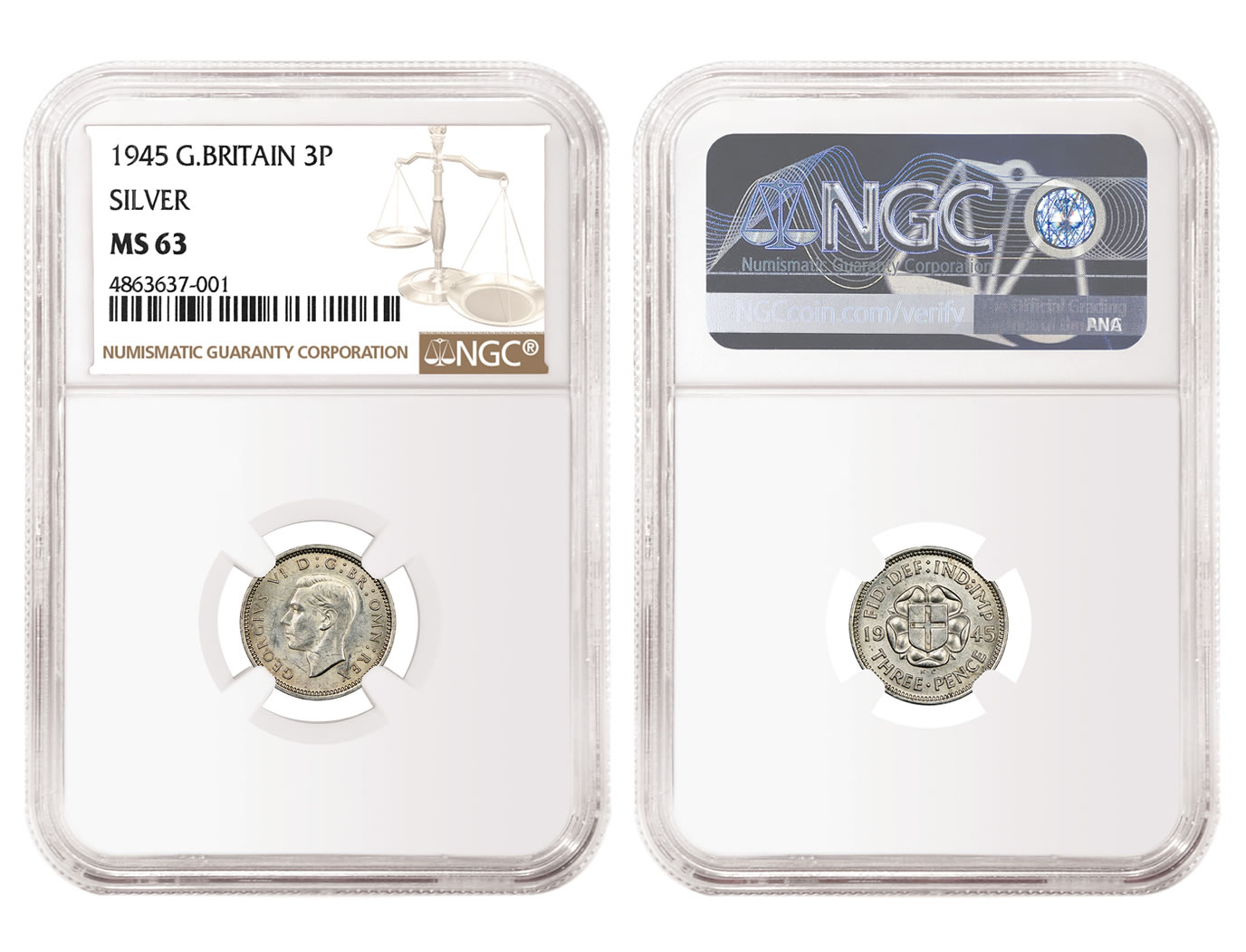 NGC-Certified 1945 Silver Threepence Sells for £62,000 | CoinNews