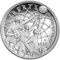 2020-S Proof Basketball Hall of Fame HalfDollar – Obverse