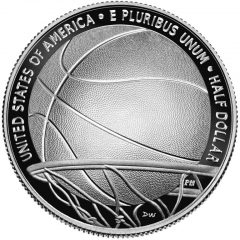2020-S Proof Basketball Hall of Fame HalfDollar – Reverse