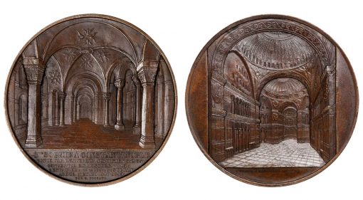 Hagia Sophia at Istanbul Bronze Medal, ND (1858)