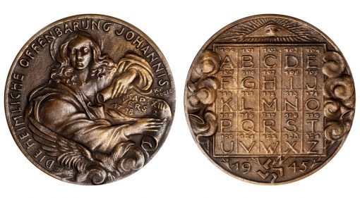 Revelations of John the Evangelist Cast Bronze Medal, 1945