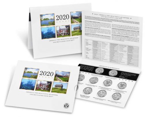 US Mint image 2020 America the Beautiful Quarters Uncirculated Coin Set