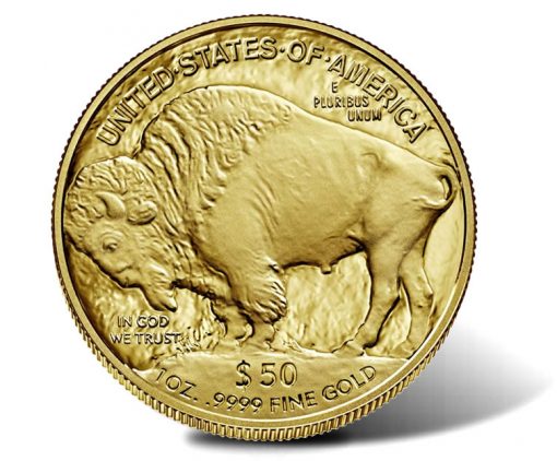 2020-W $50 Proof American Buffalo Gold Coin - Reverse