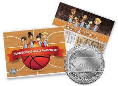 Mint image of Basketball Hall of Fame 2020 Enhanced Uncirculated Clad Half Dollar Kids Set