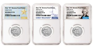 NGC Labels for 2020-W Reverse Proof Nickel