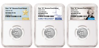NGC Labels for 2020-W Reverse Proof Nickel NGC Labels for 2020-W Nickels