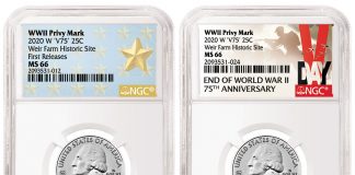 NGC Labels for Circulating 2020-W Quarters with WWII Privy Mark NGC Labels for 2020-W Quarters with WWII Privy Mark