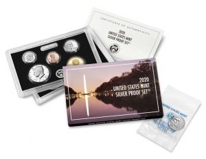 U.S. Mint 2020 Silver Proof Set Includes 'W' Reverse Proof Nickel