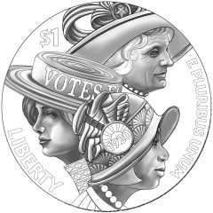 Women's Suffrage Centennial Silver Dollar - Obverse Design