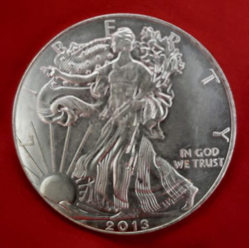 Fake silver American Eagle - obverse