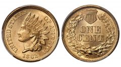1862 Indian Cent. MS-68 (PCGS)