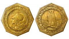 1915-S Panama-Pacific Exposition $50. Octagonal. MS-64 (PCGS). CAC