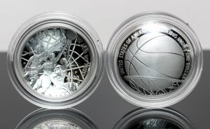 2020-P Proof Basketball Hall of Fame Silver Dollars - Obverse and Reverse