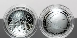 Basketball Commemorative Coins First Day Sales Reach 82,549; Limits Lifted 2020-P Proof Basketball Hall of Fame Silver Dollars - Obverse and Reverse