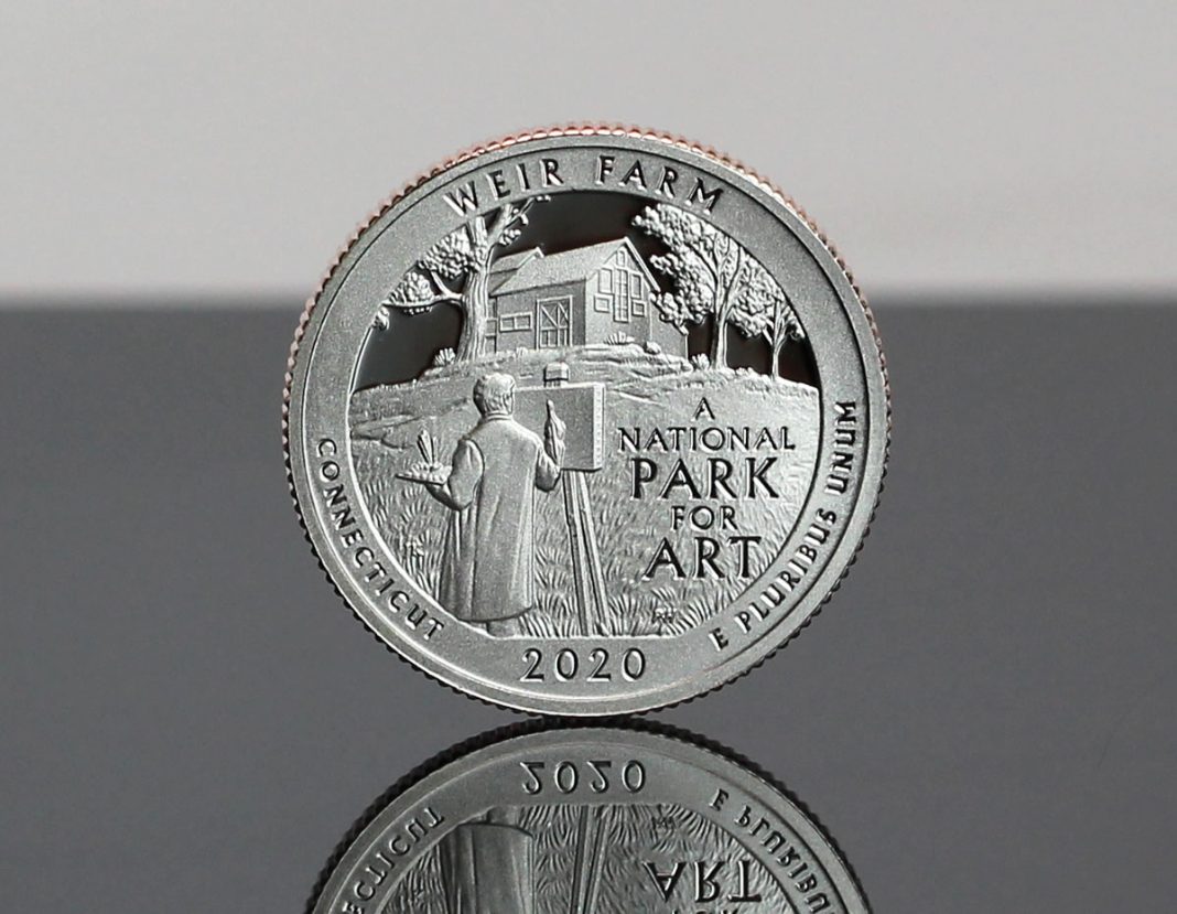 Weir Farm Quarter for Connecticut in ThreeCoin Set CoinNews