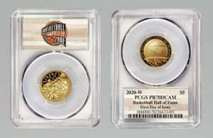 2020 Basketball Coins Graded by PCGS in Parternship with Basketball HOF