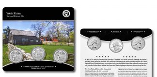 US Mint Sales: Set of Weir Farm Quarters Debuts 2020 Weir Farm National Historic Site Quarter Three-Coin Set