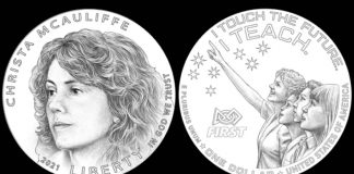 2021 Christa McAuliffe Commemorative Silver Dollar Candidate Designs Unveiled Christa McAuliffe Commemorative Silver Dollar Candidate Designs Examples