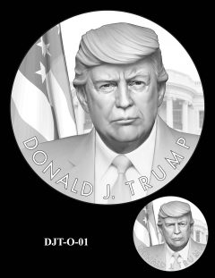 Donald Trump Presidential Medal Design – Obverse – DJT-O-1