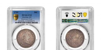 PCGS: New Die Variety for 1795 Flowing Hair Half Dollar Overton variety 133 1795 Flowing Hair Half Dollar